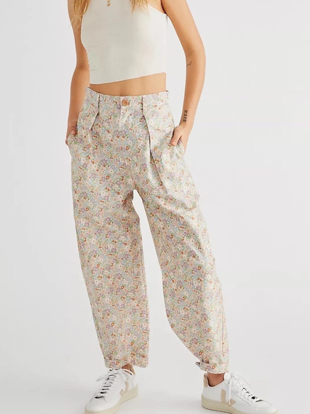 Free People KLXTV Kurt Lyle Suzi Pants Size xl needs button